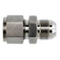 NS2402-06-08-SS by Brennan Inc. | -06 Instrumentation Fitting x -08 Male JIC | Straight | Stainless Steel