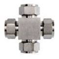 NS2650-08-08-08-08-SS by Brennan Inc. | -08 Single Ferrule Instrumentation Fitting | Cross | Stainless Steel