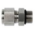 NS6400-12-12-O-SS by Brennan Inc. | -12 Instrumentation Fitting x -12 Male ORB | Straight | Stainless Steel