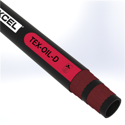 OIL-D-4.0 by Texcel | TEX-OIL-D Series | Oil Discharge Hose | 4" Hose ID | 200 PSI | Black