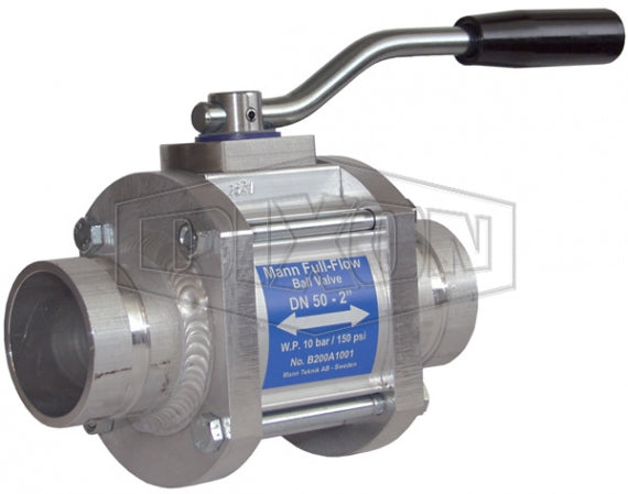 1WAYBV200VIC by Dixon Valve MannTek | Full Flow Ball Valve | One-Way | 2" Grooved End x 2" Grooved End | Aluminum