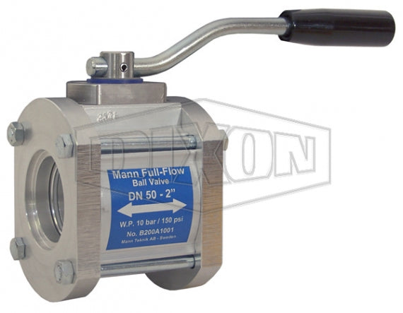 1WAYBV200SW by Dixon Valve MannTek | Full Flow Ball Valve | One-Way | 2" Socket Weld End x 2" Socket Weld End | Aluminum