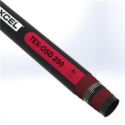 OSD-2.0 by Texcel | TEX-OSD 250 Series | Oil Suction & Discharge Hose | 2" Hose ID | 250 PSI | 29 in/Hg Vacuum Rated | Black
