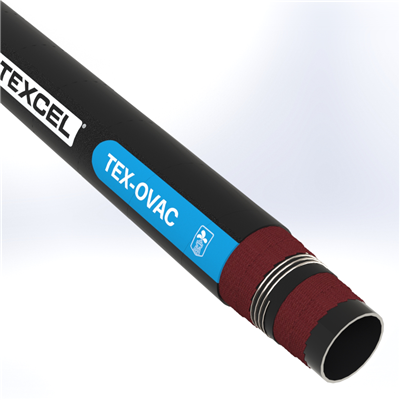 OVAC-2.0 by Texcel | TEX-OVAC Series | Oilfield Suction Hose | 2" Hose ID | 29 in/Hg Vacuum Rated |150 PSI | Black