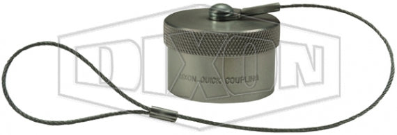 4PDC-A by Dixon Valve | Pneumatic Quick Disconnect Coupling | Dual-Lock P-Series | Cap | 1/2" Body Size | HNBR Seal | Aluminum