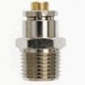 PCDT2404-04-02-B by Brennan Inc. | -04 Tube x -02 Male NPT Connector | Straight | DOT | Nickel Plated Brass