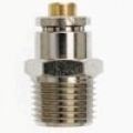 PCDT2404-06-08-B by Brennan Inc. | -06 Tube x -08 Male NPT Connector | Straight | DOT | Nickel Plated Brass