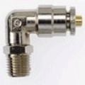 PCDT2501-04-02-B by Brennan Inc. | -04 Tube x -02 Male NPT | 90° Elbow | Nickel Plated Brass