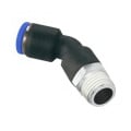 PCNY2503-04-02 by Brennan Inc. | -04 Tube x -02 Male NPT | 45° Elbow | Glass Reinforced Nylon