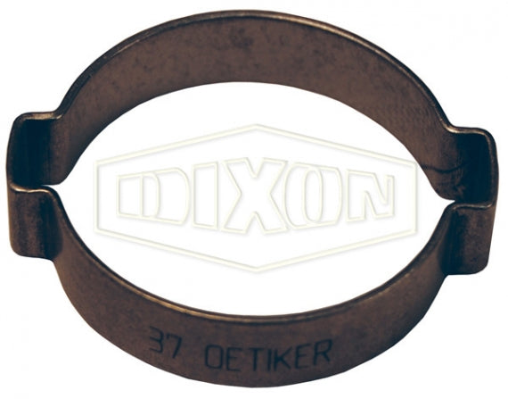 1517R by Dixon Valve | Pinch-On Clamp | Double Ear | 0 .315" Band Width | 19/32" Nominal Size | Clamp Range: 0.551" Closed to 0.669" Open | 304 Stainless Steel