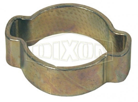 2225 by Dixon Valve | Pinch-On Clamp | Double Ear | 0 .394" Band Width | 15/16" Nominal Size | Clamp Range: 0.827" Closed to 0.984" Open | Zinc Plated Steel