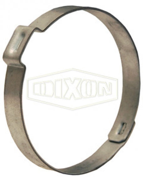 301 by Dixon Valve | Pinch-On Clamp | Single Ear | 0 .275" Band Width | 1-3/16" Nominal Size | Clamp Range: 1.063" Closed to 1.185" Open | Zinc Plated Steel