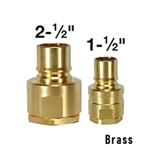 DS16F16-B Breco by Foster | DS Series | Two Way Shut-Off | Quick Disconnect | 2-1/2" Plug x 2" Female NPTF Thread | Brass