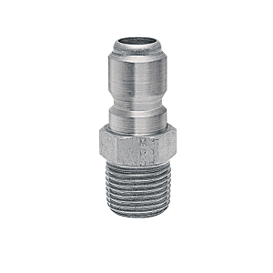 ST4M4-SS Breco by Foster | FST Series | Straight-Thru Industrial Interchange | 1/2" Male NPT Thread | 303 Stainless Steel