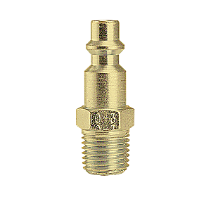 B-B2M2-B Breco by Foster | One Way Shut-Off | B Series | 1/4" Plug x 1/4" Male NPT Thread | Brass