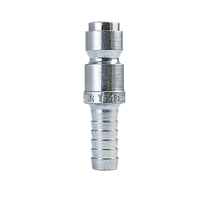 B-J2S2-S Breco by Foster | J Series | Quick Disconnect | 1/4" Tru-Flate Interchange Plug x 1/4" Hose Barb | Steel