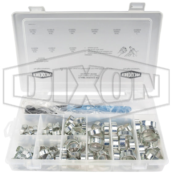 SK1098 by Dixon Valve | Pinch-On Clamp | Service Kit | Includes 123 Clamps & Standard Jaw Pincers