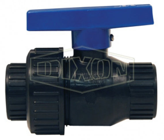 SUBV100 by Dixon Valve | Single Union Ball Valve | Full Port | 1" Female NPT x 1" Female NPT | Polypropylene