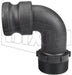 90PPF200 by Dixon Valve | Cam & Groove Adapter | 90° Elbow | Type F | 2" Adapter x 2" Male NPT | Polypropylene