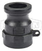 PPA100 by Dixon Valve | Cam & Groove Adapter | Type A | 1" Adapter x 1" Female NPT | Polypropylene