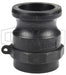 PPA125 by Dixon Valve | Cam & Groove Reducer (Jump Size) Adapter | Type A | 1-1/2" Adapter x 1-1/4" Female NPT | Polypropylene