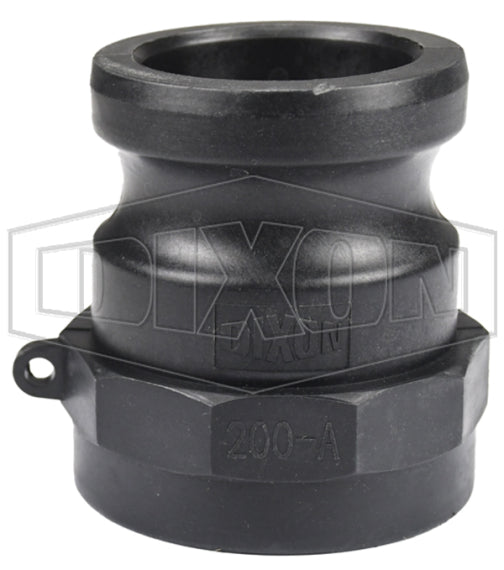 PPA200 by Dixon Valve | Cam & Groove Adapter | Type A | 2" Adapter x 2" Female NPT | Polypropylene