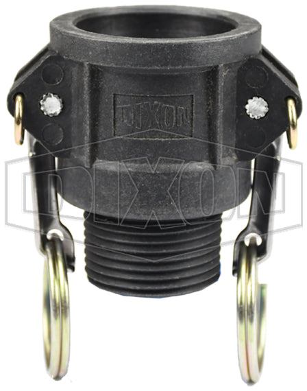 PPB100 by Dixon Valve | Cam & Groove Coupler | Type B | 1" Coupler x 1" Male NPT | Polypropylene