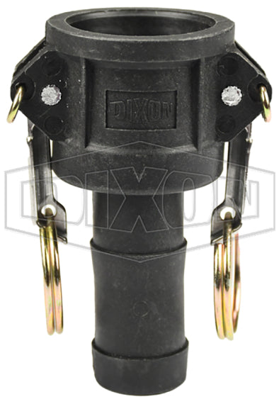 PPC100 by Dixon Valve | Cam & Groove Coupler | Type C | 1" Coupler x 1" Hose Shank | Polypropylene