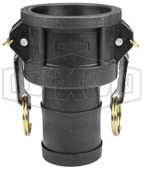 PPC200 by Dixon Valve | Cam & Groove Coupler | Type C | 2" Coupler x 2" Hose Shank | Polypropylene