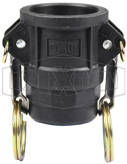 PPD100 by Dixon Valve | Cam & Groove Coupler | Type D | 1" Coupler x 1" Female NPT | Polypropylene