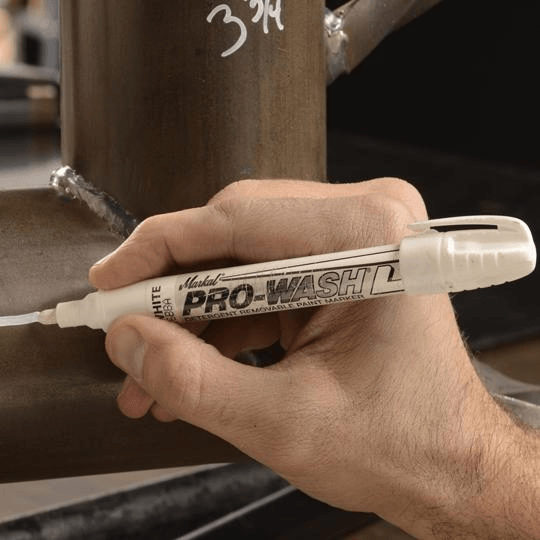 097010 by Markal | PRO-WASH | Detergent Removable | 1/8" (3 mm) Mark Size | White | Case of 48