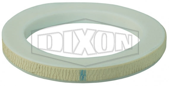 300GTFWB by Dixon Valve | Cam & Groove Envelope Gasket (FDA Approved) | 3" Size | PTFE (TFE) with White Nitrile Rubber Filler