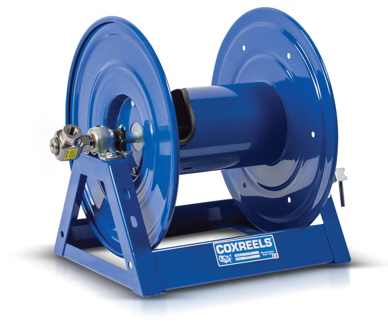 1125P-4-12-C by Coxreels | 1125 Pure Flow Series | 6,000 PSI Hand Crank Hose Reel for Breathing Air & Clean Fluids | 1/2" Hose ID, 1/2" FNPT Inlet | Steel | 200ft Capacity, Hose Not Included