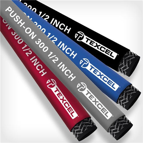 PUSH-10-250 by Texcel | TEX-PUSH-ON 300 Series | Push-On Hose | 5/8" Hose ID | 300 PSI | Gray | 250ft Length