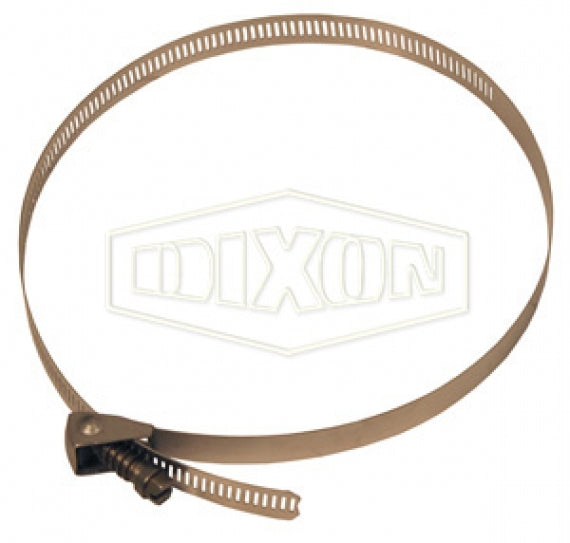 LSS48 by Dixon Valve | Style LSS | Quick-Release Worm Gear Clamp | 1/2" Band Width | Hose OD Range: from 1-1/2" to 3-1/2" | 201 Stainless Steel Band | 410 Stainless Steel Screw