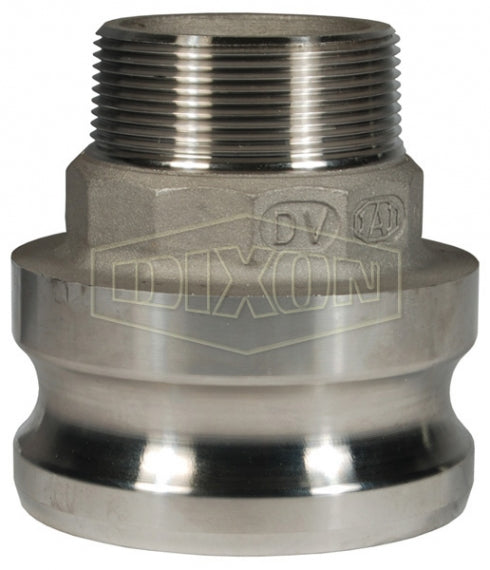 4030-F-SS by Dixon Valve | Cam & Groove Reducer (Jump Size) Adapter | Type F | 4" Adapter x 3" Male NPT | 316 Stainless Steel