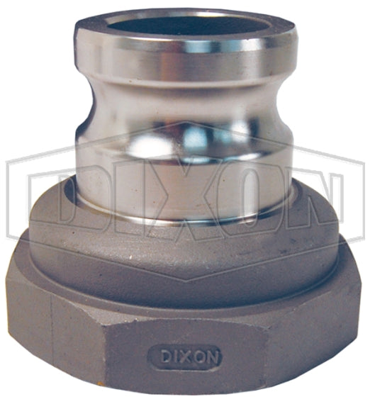 2030-A-SS by Dixon Valve | Cam & Groove Reducer (Jump Size) Adapter | Type A | 2" Adapter x 3" Female NPT | 316 Stainless Steel
