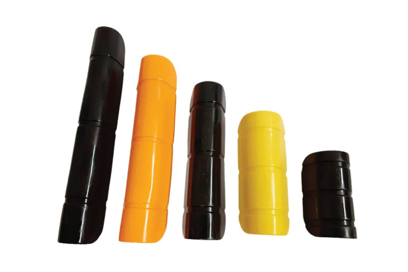 RHP06-B Rhino™ by SRM Industries | Rhino Hide™ Hose Protector | 1/2" - 2" Diameter | Black | PVC | 6in Length