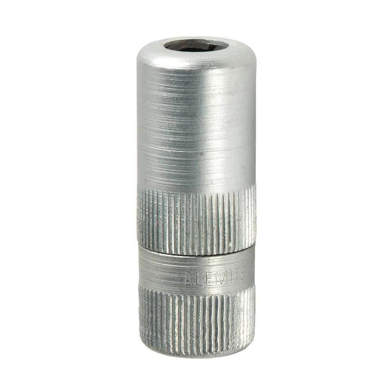 322120 by Alemite | Hydraulic Coupler | Narrow Fitting with Rubber Seal | Thread: 1/8" Female NPTF | Pressure: 10000 PSI | 90° Elbow