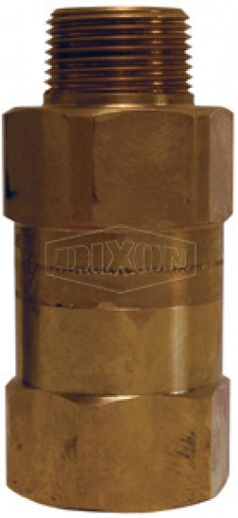 SCVM3 by Dixon Valve | Safety Check Valve | 3/8" Hose ID | 3/8" Male NPT x 3/8" Female NPT | 39-47 SCFM Cut-Off Flow Rate | Brass