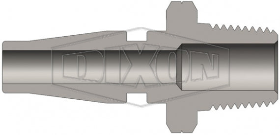 SHD4M4 by Dixon Valve | Pneumatic Quick Disconnect Coupling | SHD-Series | 1/2" Male NPT x 1/2" Twist-Lock Interchange | Plug | Steel