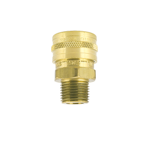 2STM2-B Breco by Foster | FST Series | Straight Thru Socket | 1/4" Socket x 1/4" Male NPT Thread | Straight | Brass