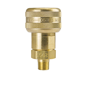 B-3BM3-B Breco by Foster | 1-Way Automatic Sockets | B Series | 3/8" Socket x 3/8" Male NPT Thread | Straight | Brass