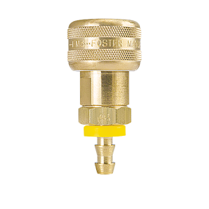 B-3BPS3-B Breco by Foster | Push-On Hose Stem | B Series | 3/8" Socket x 3/8" Push-On Hose Stem | Straight | Brass