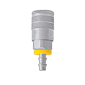 B-3CPS3-S Breco by Foster | 1-Way Manual Sleeve Guard Sockets | C Series | 3/8" Socket x 3/8" Push-On Hose Stem | Straight | Steel
