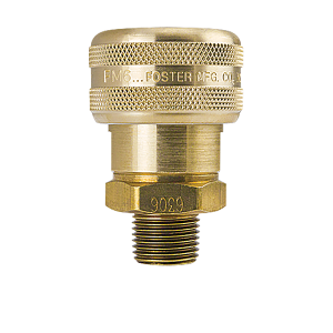B-4BM6-B Breco by Foster | 1-Way Automatic Sockets | B Series | 1/2" Socket x 3/4" Male NPT Thread | Straight | Brass