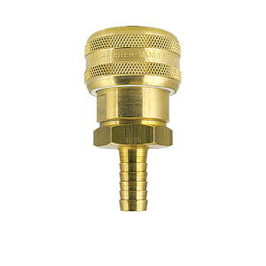 B-6BS8-B Breco by Foster | Hose Stem | B Series | 3/4" Socket x 1" Hose Stem | Straight | Brass