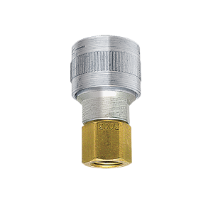 B-2TLF3-S Breco by Foster | Quick Disconnect | TL Series | 1/4" Automatic Socket x 3/8" Female NPT Thread | Straight | Aluminum/Steel/Brass