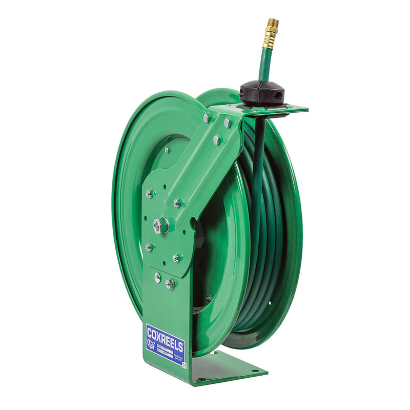 P-NPL-350 by Coxreels | Nitro-Pro Series | 300 PSI Spring Driven Hose Reel for Nitrogen | 3/8" Hose ID, 3/8" FNPT Inlet | Steel | 50ft Capacity, Hose Not Included
