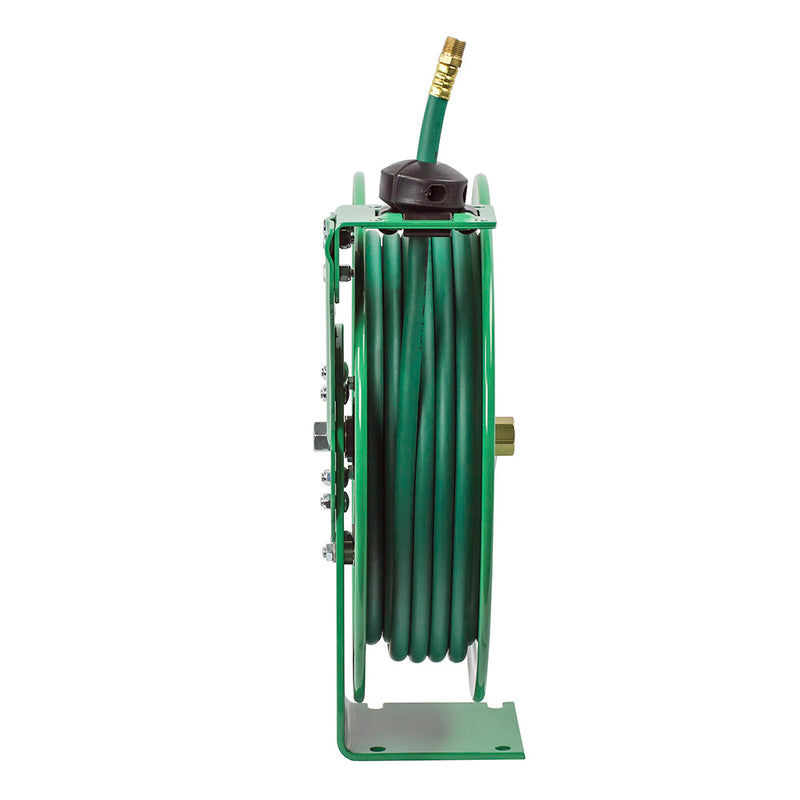 P-NPL-350 by Coxreels | Nitro-Pro Series | 300 PSI Spring Driven Hose Reel for Nitrogen | 3/8" Hose ID, 3/8" FNPT Inlet | Steel | 50ft Capacity, Hose Not Included